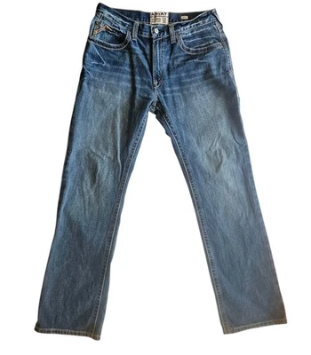 ARIAT M4 Boundary Relaxed Boot Cut Jeans Size W34 L34 Gulch Blue Denim EUC - image 1 of 4