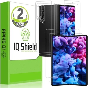 IQShield Screen Protector Compatible with Samsung Galaxy Z Fold 3 (2-Pack) - Picture 1 of 12