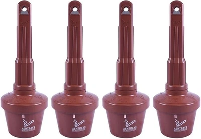 Paquete de 4 ceniceros de pie para café al aire libre de 30 pulgadas resistentes al fuego Foto 1 de 4