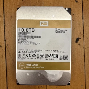 WD Gold 10TB 7200RPM SATA 6Gb/s 256MB Cache 3.5'' Enterprise HDD WD101KRYZ - Afbeelding 1 van 3