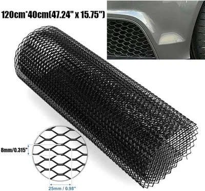 "Alerón de malla para parrilla de camioneta de 47""x15"" para parachoques ventilación inserto de rejilla automotriz" Foto 1 de 4