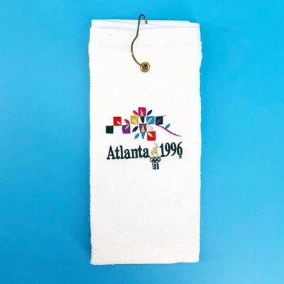 Toalla de golf de los Juegos Olímpicos de Atlanta 1996 años 90 vintage Foto 1 de 4