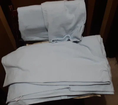 Juego de sábanas de franela Peacock Alley azul claro KING Foto 1 de 4