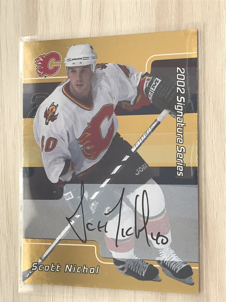 01/02 ITG BE A PLAYER SCOTT NICHOL SIGNATURE SERIES GOLD AUTO RARE BAP SP - Image 1 of 1