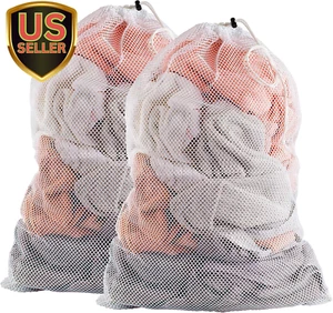 Mesh Laundry Bags - Pack of 2 - Large 24" X 36" - Durable, Machine Washable w... - Picture 1 of 1