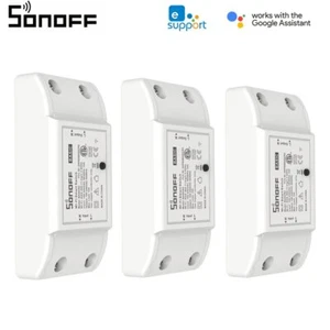 3PCS SONOFF BASICR4 Smart Home WiFi Wireles DIY Switch Module For Apple Android - Picture 1 of 15