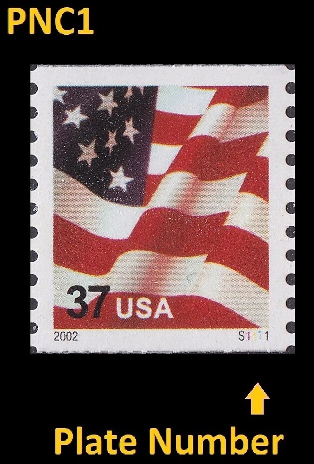 US 3631 Flag 37c PNC1 SSP S1111 MNH 2002 - Image 1 of 1