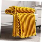 Fleece Blanket Throw Size – 51x63 Soft, Plush, Fluffy, Fuzzy, 51x63" Yellow