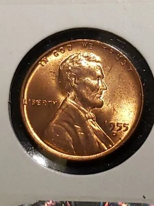 1955-D BIE Lincoln Cent - Picture 1 of 5