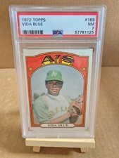 1972 Topps - #169 Vida Blue A's PSA 7 NM
