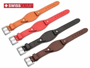Correa de cuero genuino para reloj OMEGA NEGRA MARRÓN ROJA para hebilla - Imagen 1 de 13