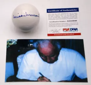 WILLIE MOSCONI SIGNIERT PSA/DNA ZERTIFIZIERT HANDSIGNIERT QUEUE BILLARD POOL BALL. - Bild 1 von 5