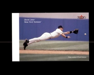 Derek Jeter 2002 Fleer UNUSED "Drug Free Pledge" School Card (J) - Picture 1 of 2