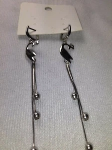 925 Sterling Silber Pfau Ohrhänger - Neu - Bild 1 von 1
