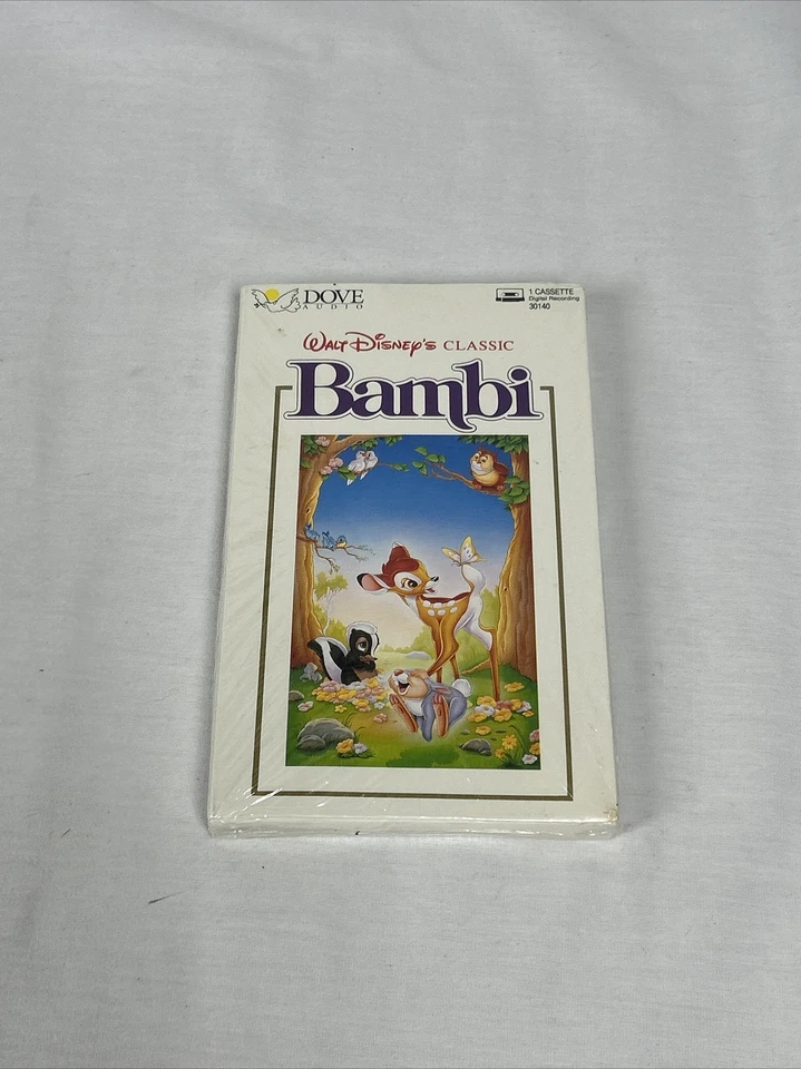 New and Factory Sealed Dove Audio Walt Disney Bambi Cassette Tape  - Image 1 of 4