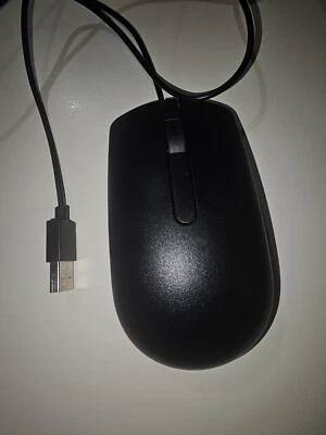 Dell MS116 Wired USB Optical Mouse  - Black - CN-0DV0RH - Image 1 of 2