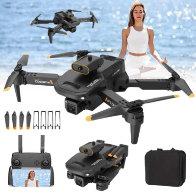 MARKENLOS Drone con Telecamera 8K Doppia Telecamera Pieghevole FPV Droni RC Quadcopter per Principianti