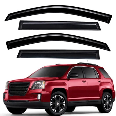 For 2010-2017 GMC Terrain Tape-on Mounting Acrylic Window Visor Vent Shade Guard - Image 1 of 4