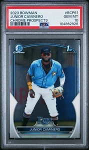 Bowman Chrome 1st Prospects BCP61 Junior Caminero 2023 PSA 10  - Imagen 1 de 2