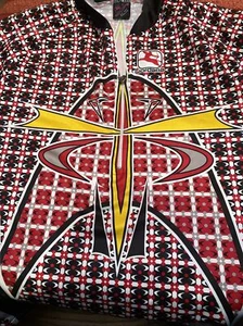 GIORDANA SPIDER MENS CYCLING JERSEY MADE IN ITALY SZ LARGE - Picture 1 of 7