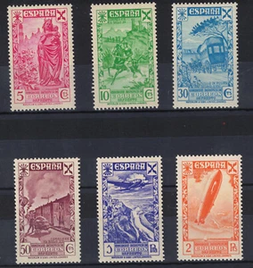 ESPAÑA BENEFICENCIA HUERFANOS DE CORREOS ** 21/26 - AÑO 1938 - MNH - LUJO - Imagen 1 de 1