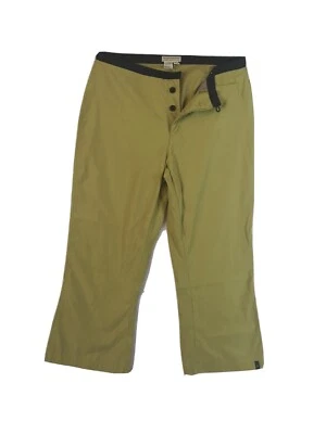 Pantalones Cortos Ligeros Royal Robbins Talla 10 Botón Verde Mosca Poli Nylon Capri Foto 1 de 4