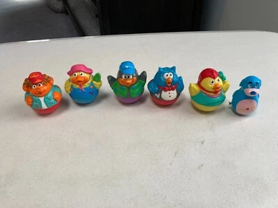 Hasbro Playskool 2004 Weeble Wobble Penguin Duck Disney Doc McStuffins perro azul Foto 1 de 4