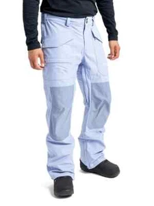 BURTON SOUTHSIDE SNOWBOARD PANT - FOXGLOVE VIOLET FOLKSTONE GREY - 2022 - Picture 1 of 3