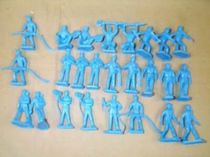 Marx MXR-AFP-B "Air Force Personnel (25 pcs - Blue)" 50mm Plastic Toy Soldiers - Picture 1 of 1