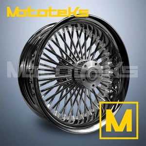 16" 16X3.5 FAT SPOKE 52 STAINLESS SMOOTH LIP FOR HARLEY TOURING REAR RIM - Imagen 1 de 6
