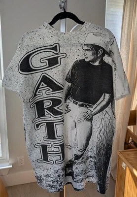 Camiseta De Colección Marca Garth Brooks Talla Estampada Talla-2XL Años 90 Garth Wear Foto 1 de 4