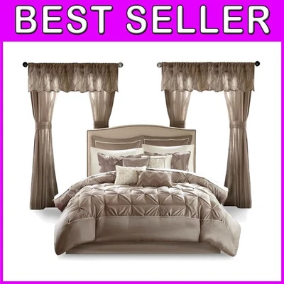 Комплект постельного белья из искусственного шелка Essentials Room in a Bag - - Изображение 1 из 4