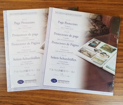 Creative Memories 12x12 Page Protectors Old Style - 2 Packages - SEALED - Image 1 of 4