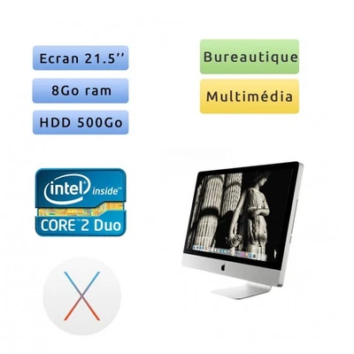 Occasion - Apple iMac 21.5" A1311 (EMC 2308) 3.06GHz 8Go 500Go iMac10,1 - Unité  - Photo 1/3