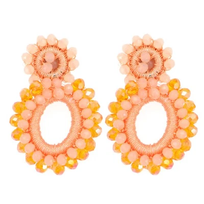  Statement Tropfen Ohrringe Böhmische Für Frauen Handgefertigte Perlenohrringe - Bild 1 von 4