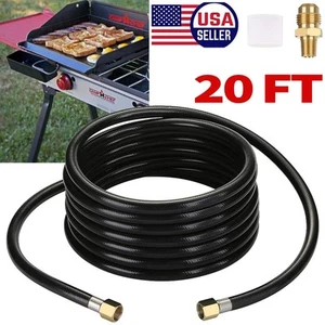 Propan Schlauchleitung & 3/8" Innengewinde Flare beide Rohrverschraubungen 20 Fuß für Gasgrill - Bild 1 von 8
