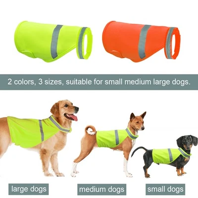 Pet Dog Safety Vest Reflective Small Large Cat Puppy Coat Clothes for Hunting - Image 1 of 4