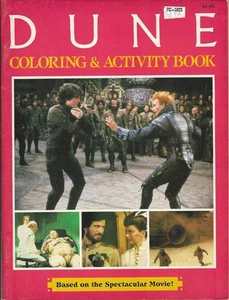 DUNE COLORING & ACTIVITY BOOK 1984 BY ARLENE BLOCK * ORIGINAL PIC-SAVE STICKER - Picture 1 of 3