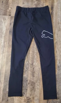 Puma Leggings Girls - Size Large 12-14 Black  - Image 1 of 4