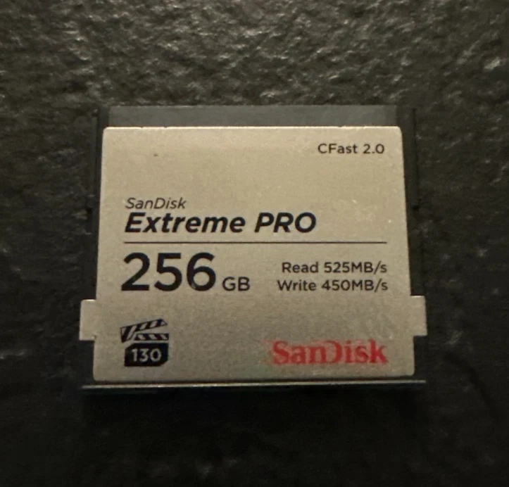 SanDisk 256GB Extreme PRO® CFast® Memory Card (SDCFSP-256G-G46D) - Image 1 of 1