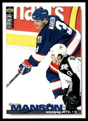 1995-96 Collector's Choice #230 Dave Manson Winnipeg Jets Hockey Card - Image 1 of 2