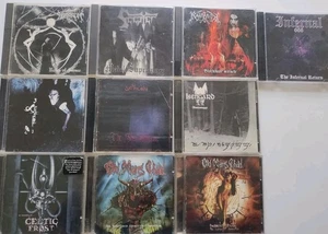 Black Metal Cd Lot Of Ten Satyricon Old Mans Child Isengard  - Picture 1 of 3