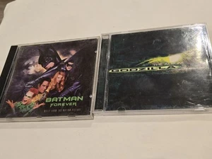 Batman Forever & Godzilla Soundtrack Albums CD Bundle Cds 90s Movie Burton - Picture 1 of 12