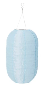 IKEA SOLVINDEN LED Solar-Powered Pendant Lamp, Outdoor/Oval Light Blue 17", 43cm - Picture 1 of 4