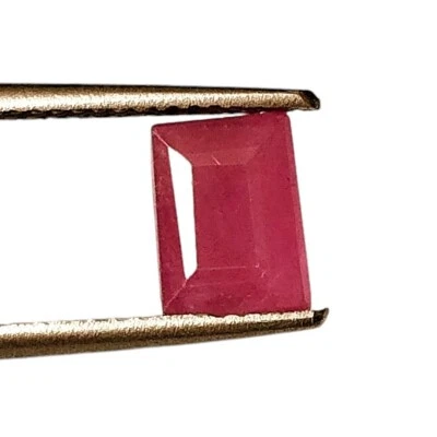 NATURAL UNHEATED FACETED RUBY 2.00 CARAT BAGUETTE CUT LOOSE GEMSTONE 5.6X7.5 MM - Image 1 of 4