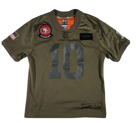 Nike San Francisco 49ers Salute To Service Jimmy Garoppolo Boys Medium Jersey Cover