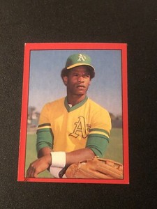 1982 Topps Album Stickers Rickey Henderson #221 HOF