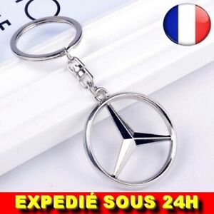 ✅ Porte Clés Mercedes Benz Métal Logo Accessoire Voiture Auto Haute Qualité Clé