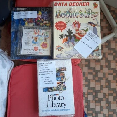 American Greetings Creatacard Micrografx Data Becker Comics strip Vintage PC Win - Image 1 of 4