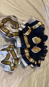 tutu set tutu/socks/bow gold and navy blue - Picture 1 of 3